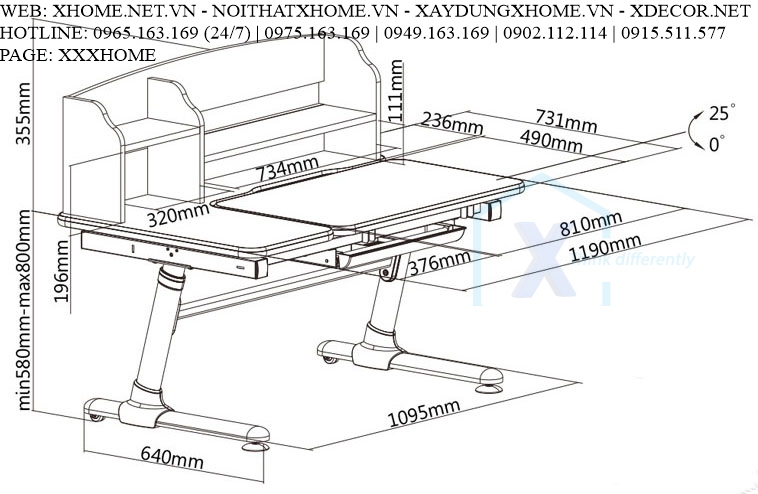 BỘ BÀN GHẾ HỌC SINH CẤP 2 X HOME SÀI GÒN HỒ CHÍ MINH HÀ NỘI XHOME3713