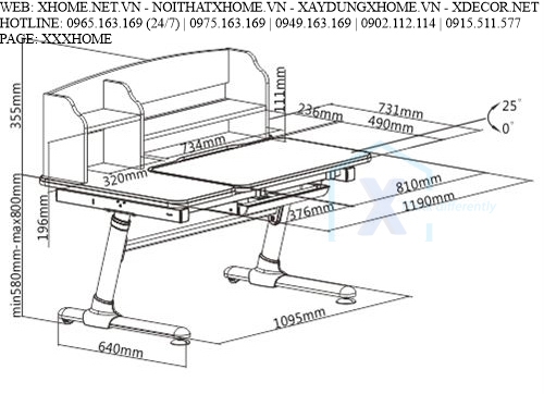 BỘ BÀN GHẾ HỌC SINH CẤP 2 X HOME SÀI GÒN HỒ CHÍ MINH HÀ NỘI XHOME3713