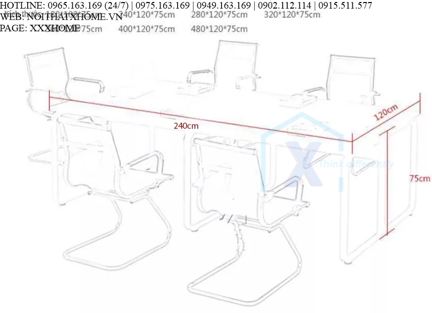 BÀN LÀM VIỆC GỖ X HOME Hà Nội Sài Gòn Hồ Chí Minh XHOME2243