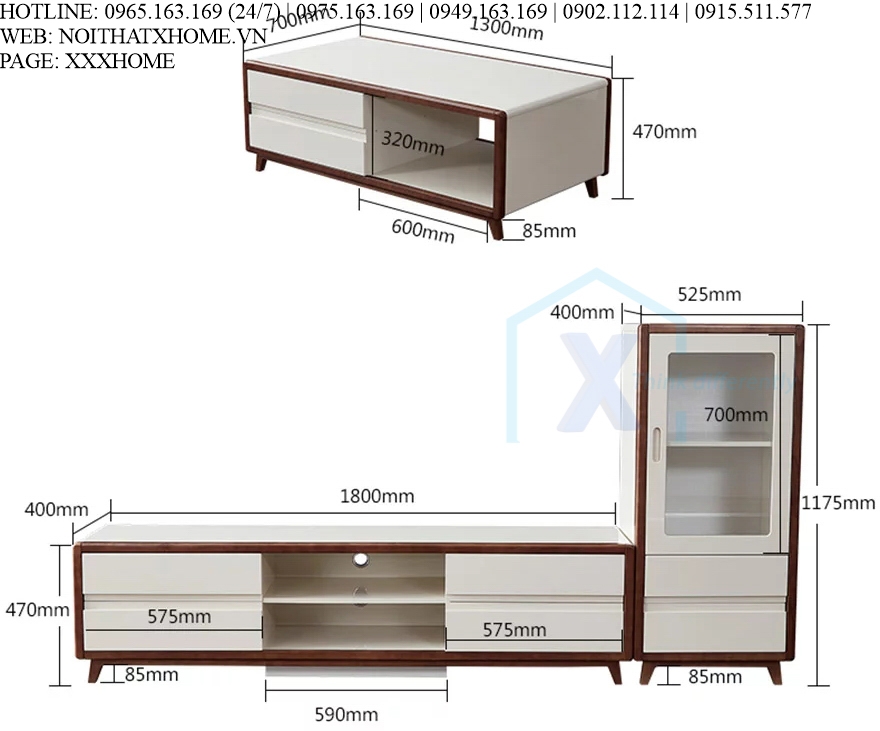 BÀN SOFA BÀN TRÀ GỖ X HOME HÀ NỘI SÀI GÒN HỒ CHÍ MINH XHOME1118