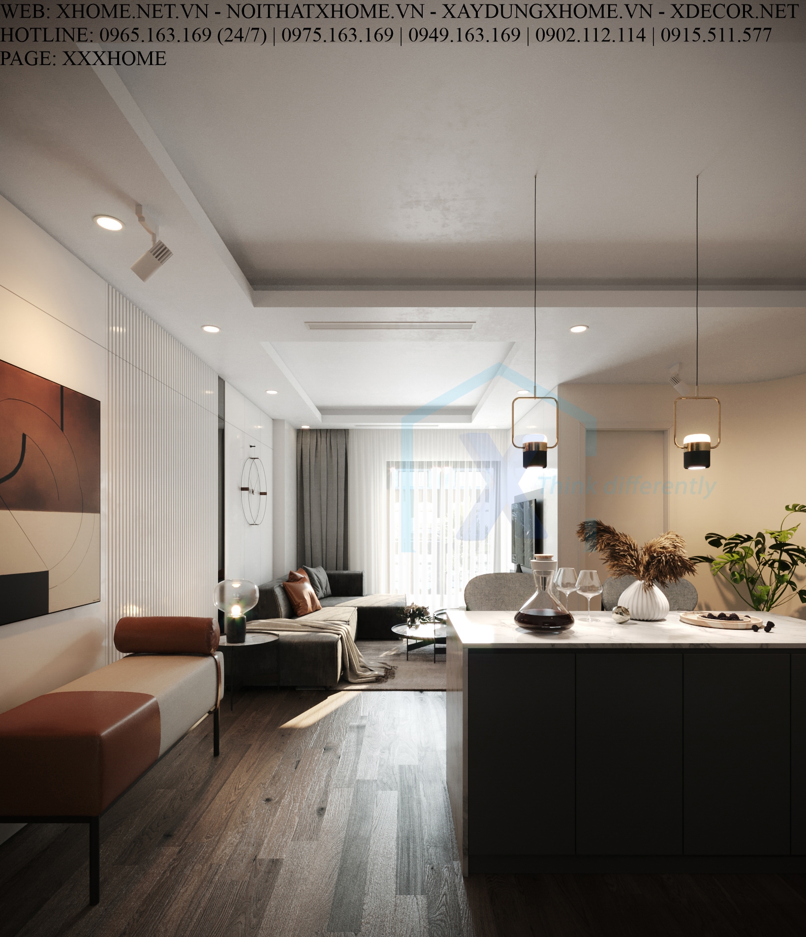 X HOME THIẾT KẾ CĂN HỘ CHUNG CƯ TAY HO RESIDENCE 70 M2