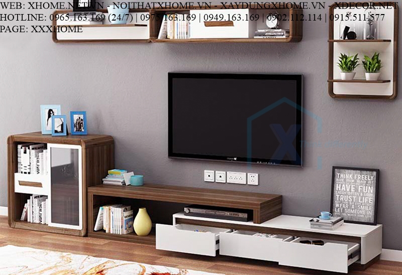 COMBO KỆ TIVI BÀN TRÀ X HOME SÀI GÒN HỒ CHÍ MINH HÀ NỘI XHOME3312