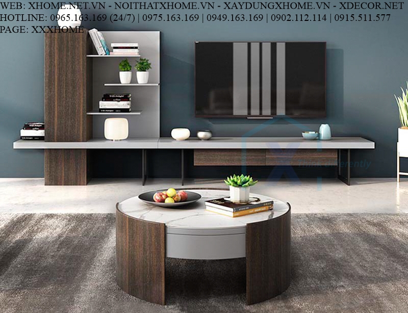 COMBO KỆ TIVI BÀN TRÀ X HOME SÀI GÒN HỒ CHÍ MINH HÀ NỘI XHOME3316