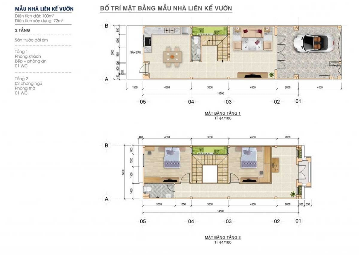 Thiết kế mẫu nhà liên kế vườn tại dự án Century City