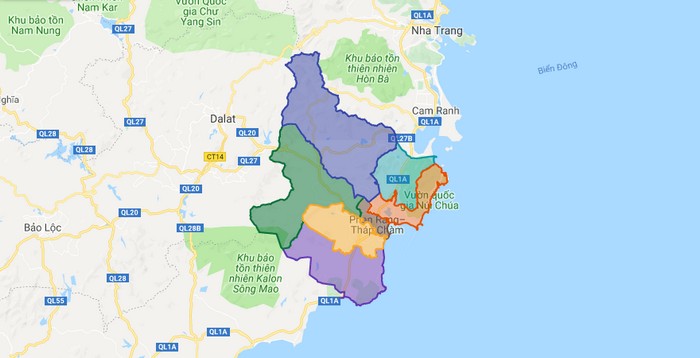 Bản đồ quy hoạch sử dụng đất tỉnh Ninh Thuận