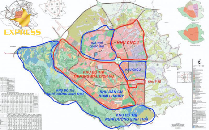 Bản quy hoạch khu đô thị Hòa Lạc đến năm 2030