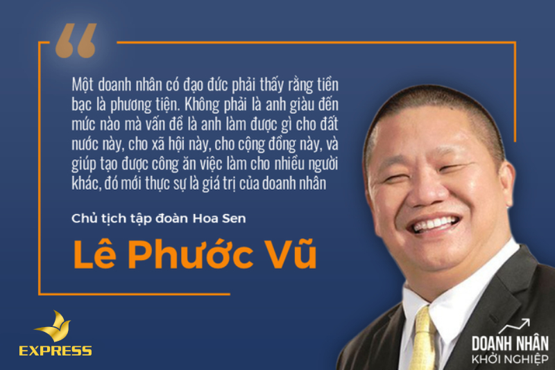 Chủ tịch TĐ Hoa Sen - Lê Phước Vũ và mong ước xuất gia từ năm 30 tuổi