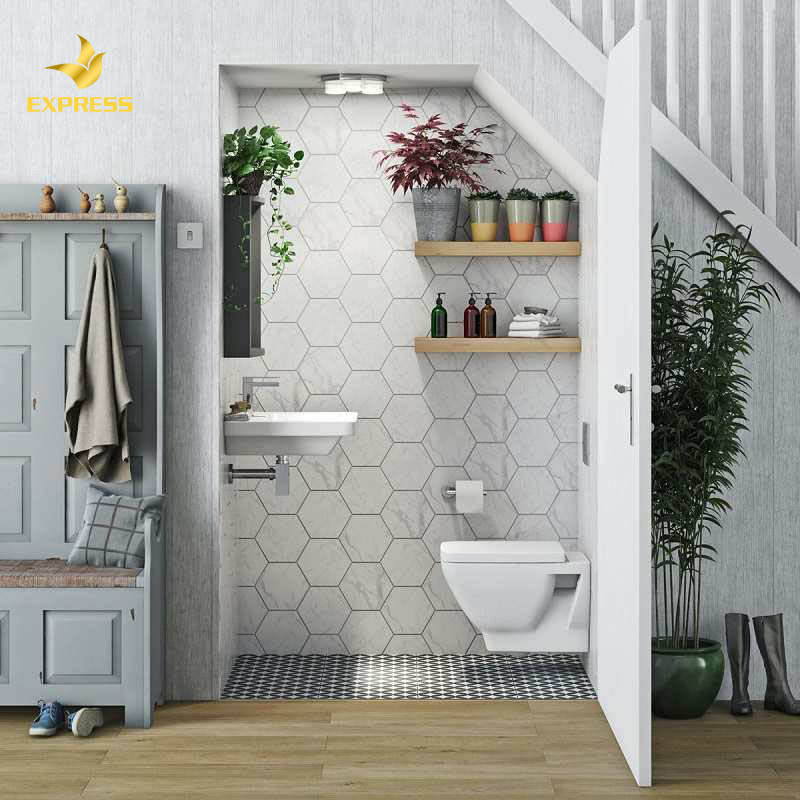 Không nên xây nhà vệ sinh dưới gầm cầu thang