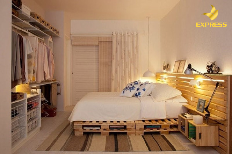 Phòng ngủ nhỏ với thiết kế đơn giản
