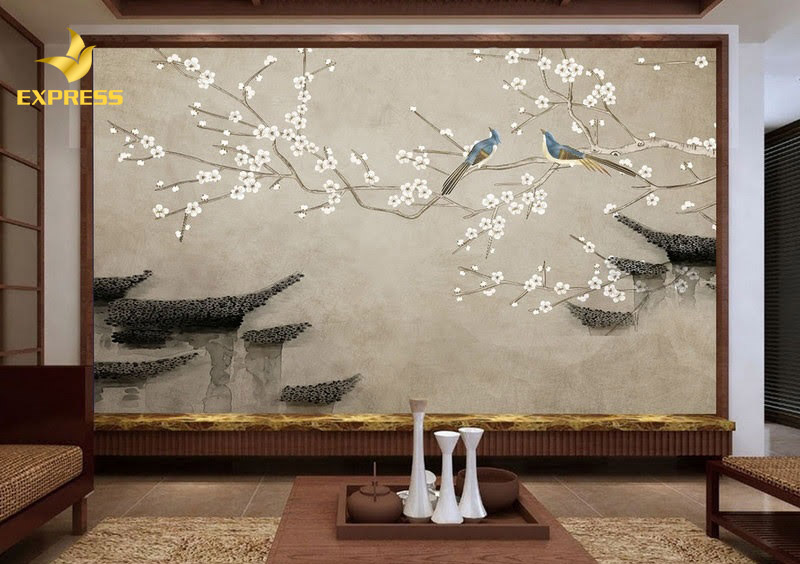 Giấy dán tường phong cách Nhật Bản