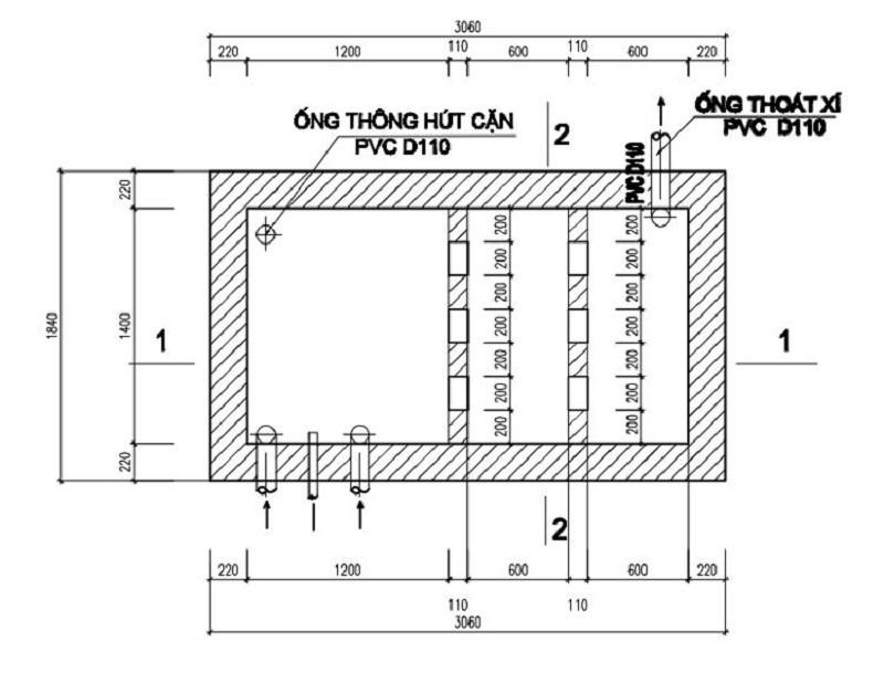 Kích thước bể phốt gia đình chuẩn dành cho bạn