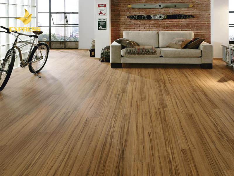 Sàn gỗ công nghiệp được sử dụng trong không gian nhà ở
