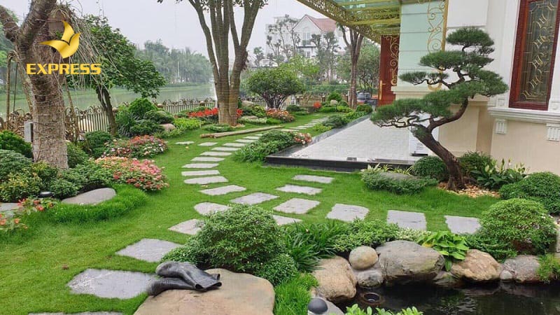 Sự cân bằng trong thiết kế sân vườn là sự cân bằng của tất cả các yếu tố