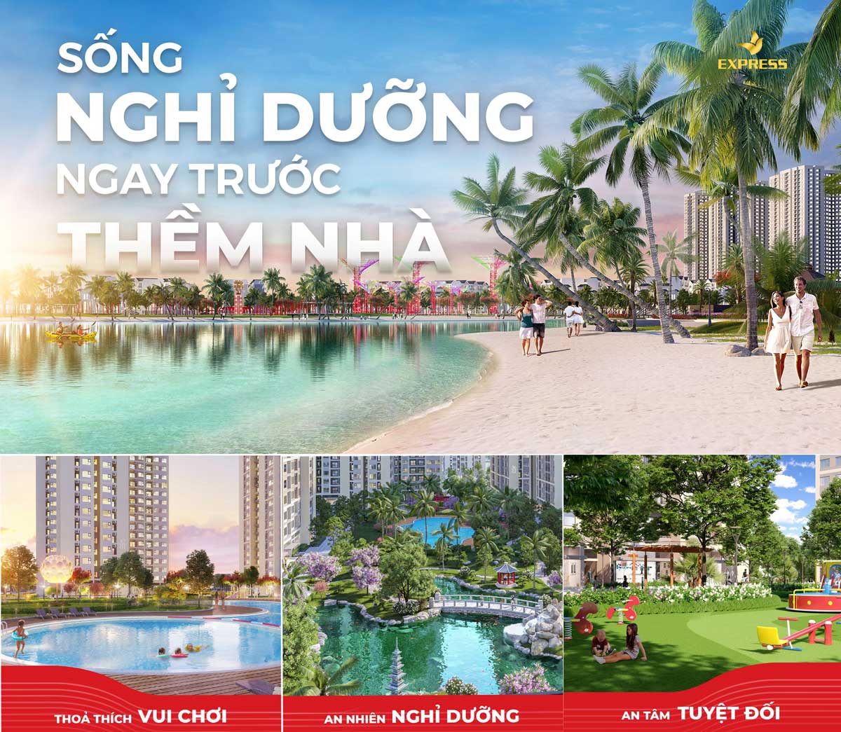 sống nghỉ dưỡng tại vinhomes grand park