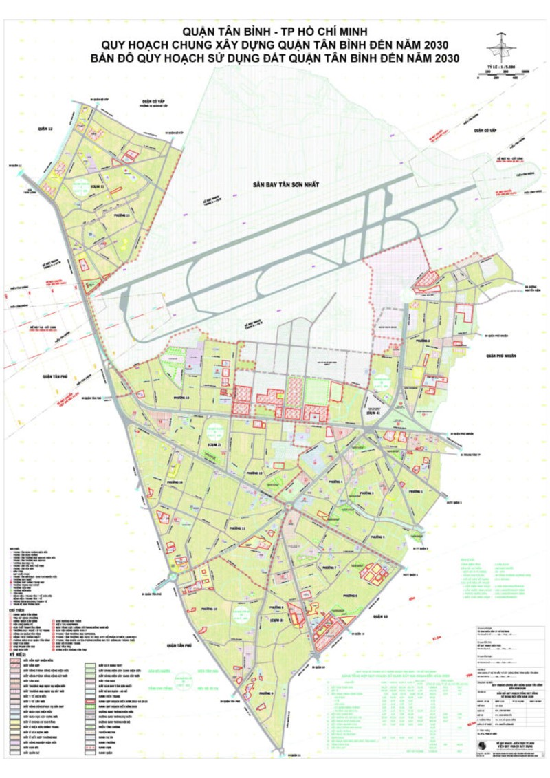 Chi tiết bản đồ quy hoạch quận Tân Bình giai đoạn 2021 – 2030