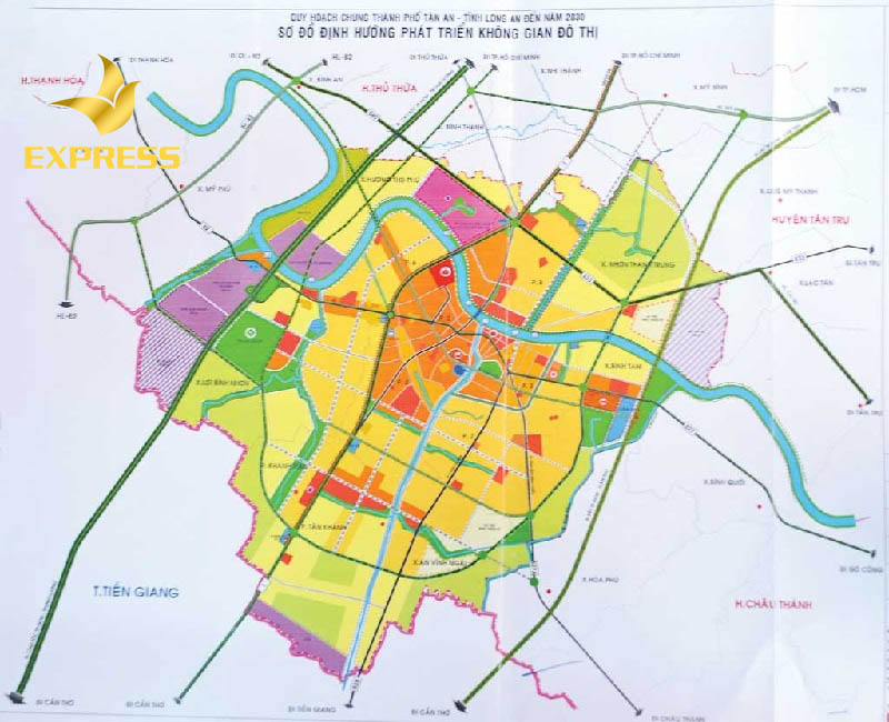 Bản đồ quy hoạch huyện Bến Lức giai đoạn 2020-2030