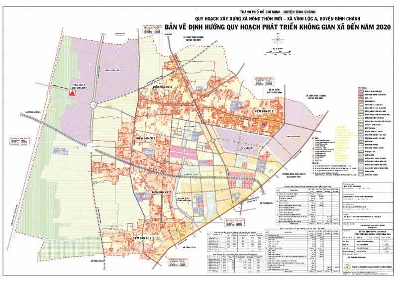 Bản đồ quy hoạch tại xã Vĩnh Lộc A, huyện Bình Chánh