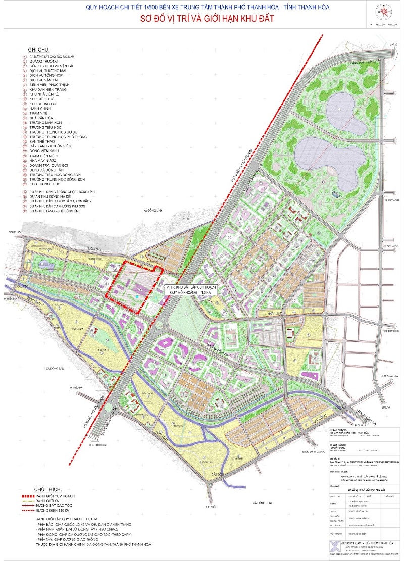 Khoanh vùng bản đồ quy hoạch thành phố Thanh Hóa