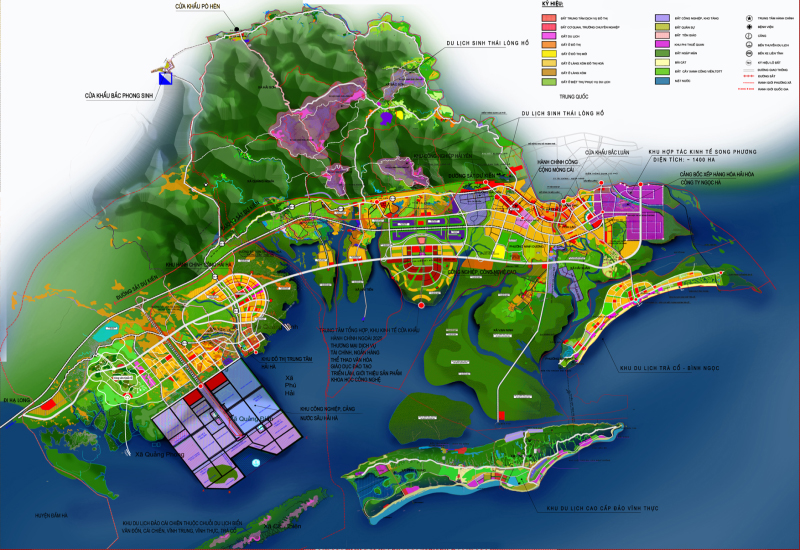 Bản đồ quy hoạch thành phố Hạ Long đến năm 2040 tầm nhìn 2050