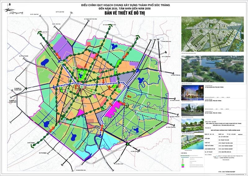 Bản đồ quy hoạch thành phố Sóc Trăng mới nhất cho các vùng