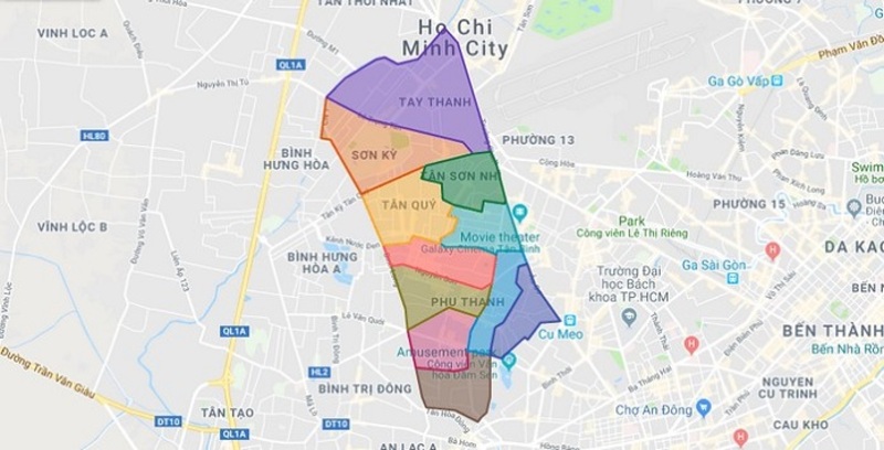 Thông tin quy hoạch và bản đồ quy hoạch quận Tân Phú bạn nên biết