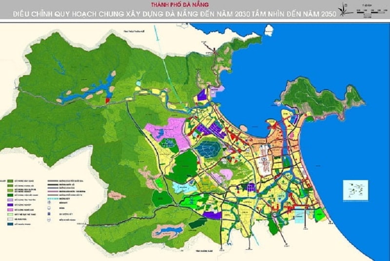 Bản đồ về việc quy hoạch Đà Nẵng năm 2021 và tầm nhìn quy hoạch tới năm 2030