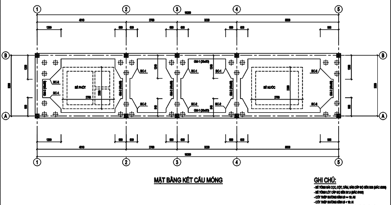 Bản vẽ thiết kế kết cấu nhà