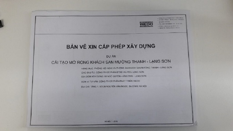 Các loại giấy tờ cần khi làm hồ sơ xin giấy phép xây dựng