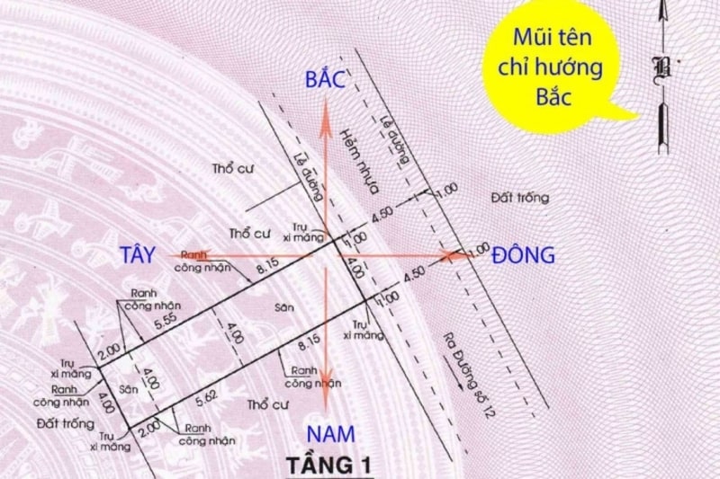 Cách xem sơ đồ thửa đất trên giấy chứng nhận quyền sử dụng đất