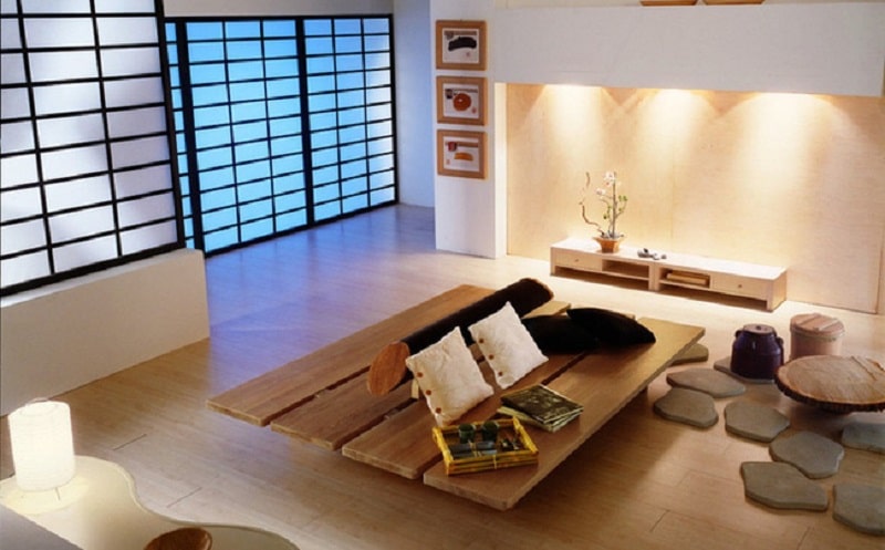 Căn phòng theo cách thiết kế truyền thống của người Nhật