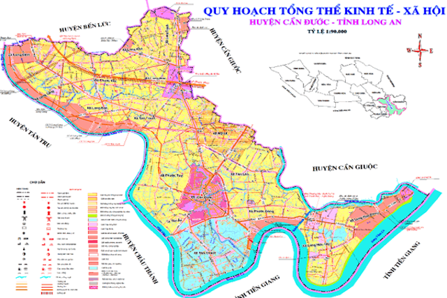 Chi tiết về bản đồ quy hoạch huyện Cần Giuộc hiện hành