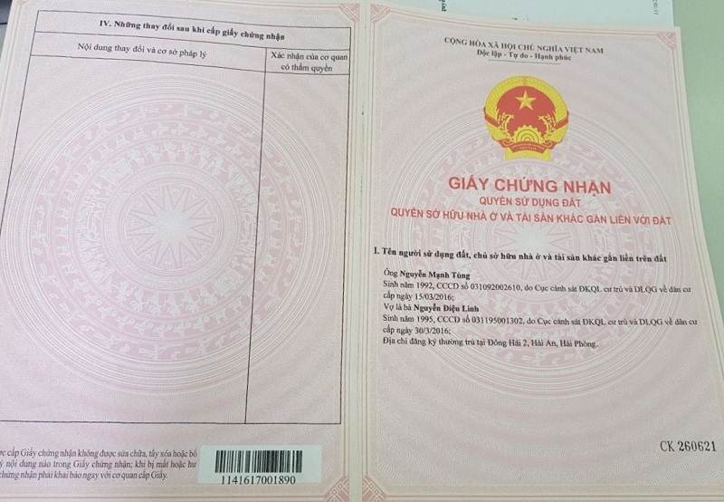 Giấy chứng nhận quyền sử dụng đất