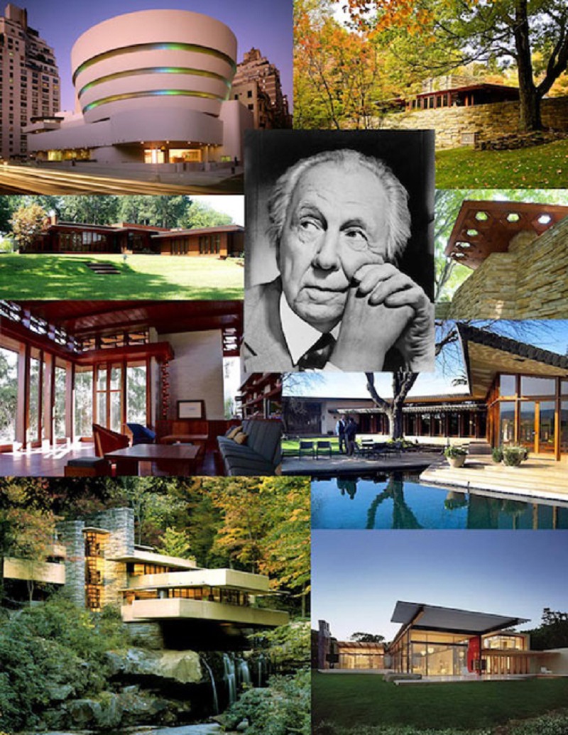 Kiến trúc sư người Mỹ Frank Lloyd Wright - một trong những kiến trúc sư nổi tiếng thế giới