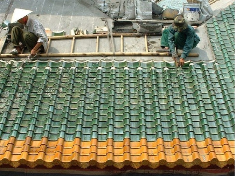 Kỹ thuật lợp ngói âm dương trên mái bê tông