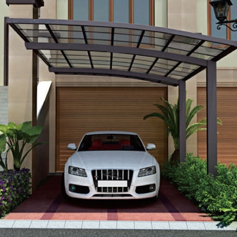 Mẫu nhà để xe ô tô mái che pergola