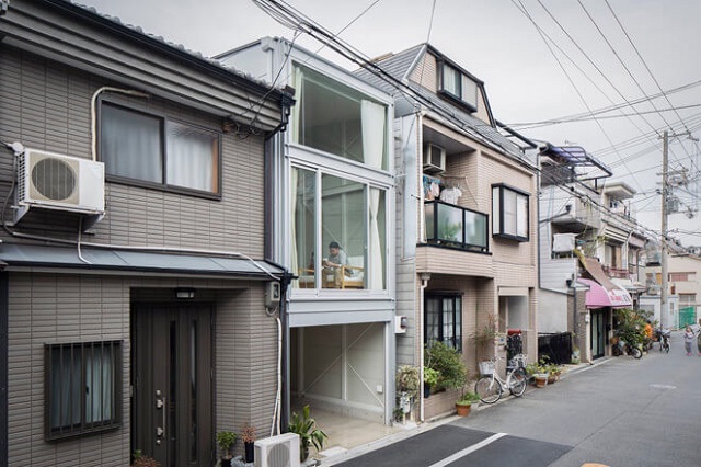 Mẫu nhà mặt tiền 3m với kiến trúc Nhật