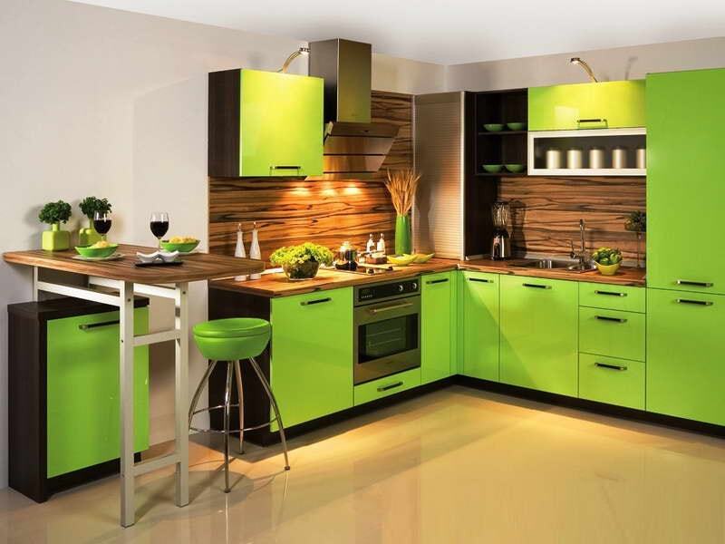 Màu sơn phòng bếp cần tương xứng với phòng bếp tạo sự cân đối