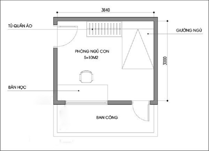 Cách để thiết kế phòng ngủ nhỏ 10m2 lộng lẫy nhất