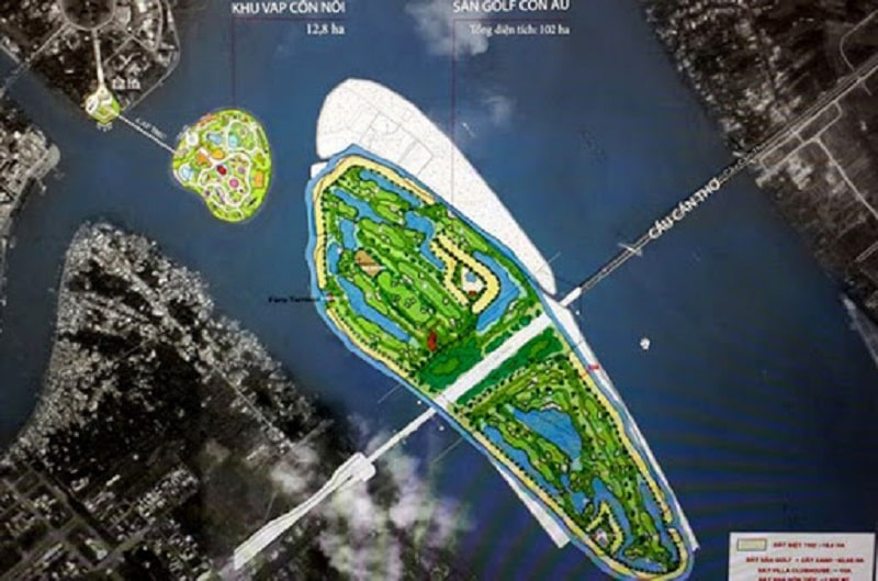 Mô hình cho dự án mở khu golf tại Cần Thơ