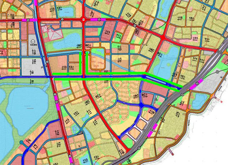 Quy hoạch các tuyến đường liên khu vực quận Hoàng Mai