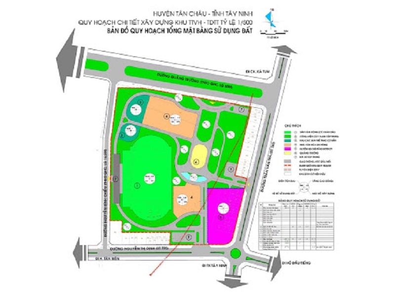 Quy hoạch chi tiết công viên tại thành phố Tây Ninh