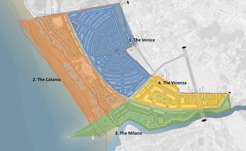Thiết kế dự án Venezia Beach – mang nước Ý đến gần hơn với người Việt