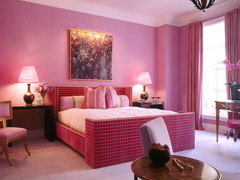Sử dụng màu hồng cho phòng ngủ thể hiện sự ngọt ngào