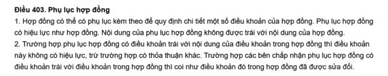 Theo khoản 1 Điều 403 Bộ luật Dân sự quy định