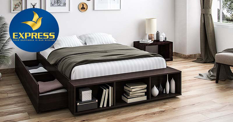  thiết kế giường đa năng, với chiếc giường này bạn có thể tận dụng tối đa các ô trống dưới gầm giường để chứa đồ