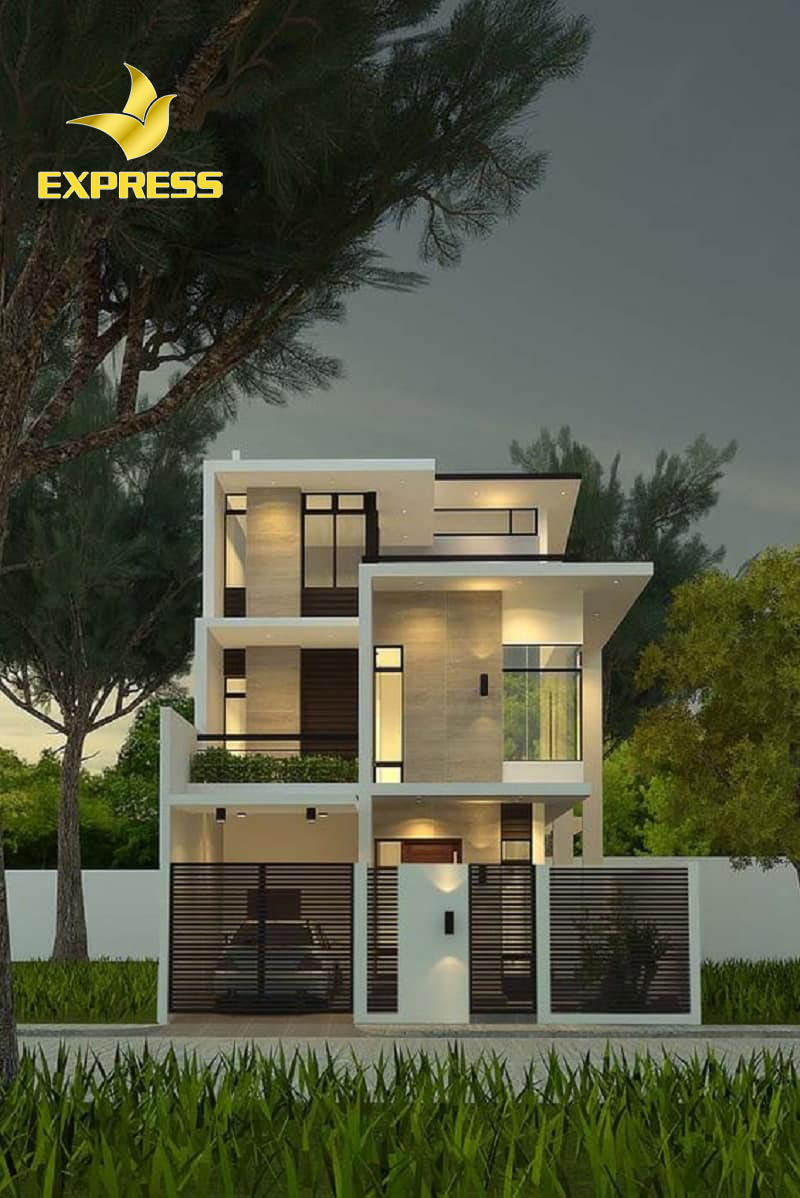 Thiết kế phân tách thành từng khối tạo ra nét đẹp vô cùng độc đáo cho ngôi nhà