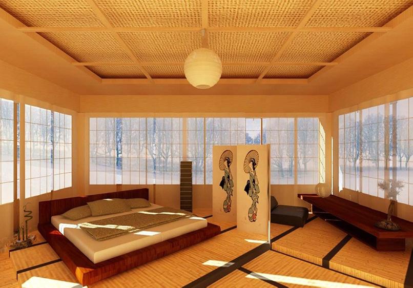 Bật mí một số nét độc đáo trong phong cách thiết kế phòng ngủ kiểu Nhật