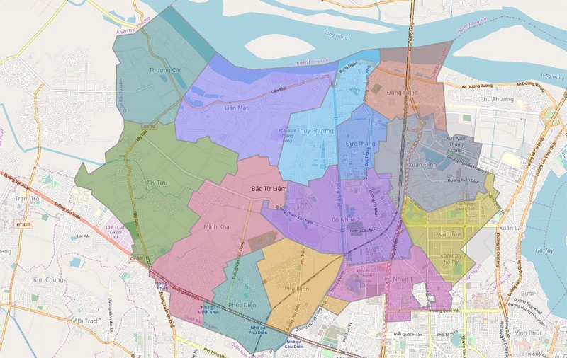 Thông tin trọn vẹn nhất về bản đồ quy hoạch quận Bắc Từ Liêm