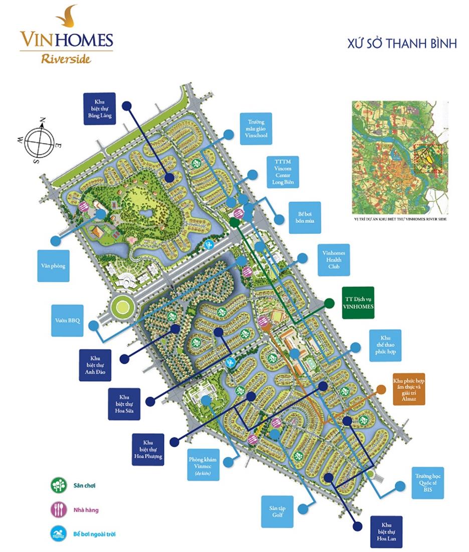 BIỆT THỰ ANH ĐÀO VINHOMES RIVERSIDE