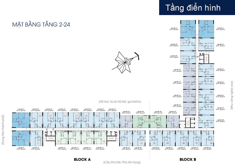 mặt bằng tầng saigon gateway